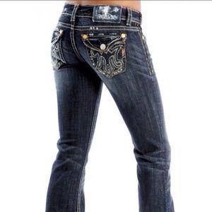 MEK Girl/'s Pantacoulotte Jeans Bicolor